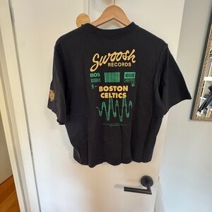 Nike Swoosh Records x Boston Celtics Black Graphic Tee